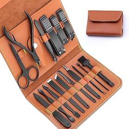 16 IN 1 Proffesional Stainless Steel Manicure Pedicure Kit For Women Pedicure Tools Set Nail Cutter Grooming Kit With Acne needle, Blackhead Tool Manicure Tool Kit Pedicure Tools-14