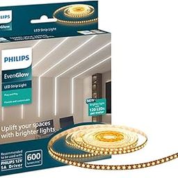 PHILIPS LED Profile Light for Ceiling | 5-Meter 120 LED Strip Light for Home Decoration | Even Glow, Warm White | Pack of 1 (Driver Required Separately) Polycarbonate-18