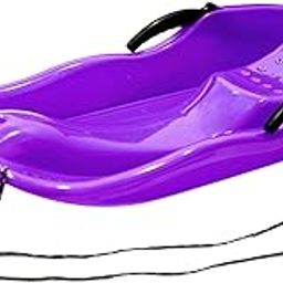 LOOM TREE® Snowboard Toboggan Rope Handles Brakes Snow Sledge Master for Winter Outdoor Purple-image-63