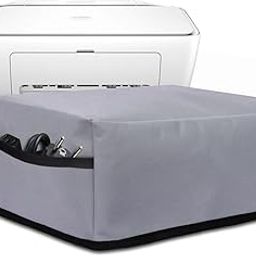 Crasome Dust & Water Proof Printer Cover for HP Ink Advantage 2878 / 2876 (Grey)-image-81