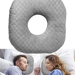 Piercing Pillow for Side Sleepers, Donut Pillow with Ear Hole for Ear Pain Relief, Tailbone Pain Relief Cushion for Sitting Comfort, Designed Specifically for Side Sleepers-image-12