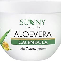 Sunny Herbals Aloevera & Calendula All Purpose Face Cream | Helps Prevent Scarring & Sunburn | Calendula Suitable For Delicate Skin | Face Cream | Aloevera Helps To Moisturize Skin & Gives a Healthy Glow, 250 gm-42