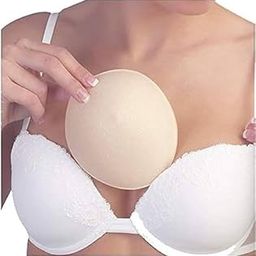 Plush & Dainty Cotton Bra Cups Pad, Blouse Padding Insert, White-picture-0
