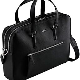 HALDEN Harrington Double Zipper - Vegan Saffiano Leather Laptop Bag-image-61