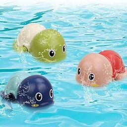 Storio Cute Swimming Baby Water Bath Toys for Toddlers | Turtle Toy | 1-3, Floating Wind Up Toys for 1 2 3 4 5 Year Old Boy Girl, New Born Baby Bathtub Water Toys, Preschool Toddler Pool Toys-21