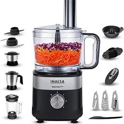 Inalsa Food Processor For Kitchen With Mixer Grinder Juicer|1000 Watt Copper Motor|2.5L Processing Jar|Chopping,Kneading Blade|Citrus Juicer|Shredding,Slicing,Whiskar&French Fries Cutter-Inox1000 Pro-17