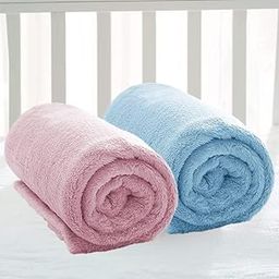 BSB HOME Premium Plush Baby Blanket Wrapper for Girls & Boys| Toddler Blankets - Kids Throw - Newborn Blanket, Soft & Lightweight for Bed, Crib & Stroller| 75x100 cm or 30x40 inches, Baby Pink-image-77