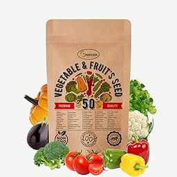 Navika Seeds ; Grow with Us 50 Packet Vegetable & Fruits seeds Packet for Home Gardening Pots & Patio Seeds Planting. Organic & Hybrid Vegetable & Fruits seeds Combo. With E book for Home Gardening.-image-74