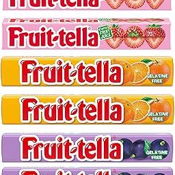 Fruit-Tella Strawberry (Pack Of 2), Blackcurrent (Pack Of 2), Orange (Pack Of 2) Flavour Chewy Toffee Stick (6 x 32.4g)-image-65
