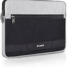Craloft 14 inch Premium Laptop Sleeve Bag with Handle, Polyester Laptop Sleeve Case Cover for Working Men & Women Professionals and Students (L32, Grey_Black)-image-7