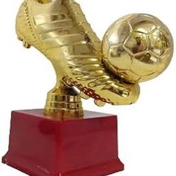 Royal Trophys Beautiful Football Fibre Decorative Soccer Ball and Shoe Showpiece | Home Decor | Fibre Sculpture | World Cup Golden Boot Trophy Look-Alike (Medium)-image-56