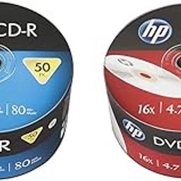 HP CD-R 700MB 50 Blank CD/Compact Disk Wrap Professional /Recordable 52x Speed, Silver (14218)-image-51