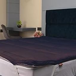 Amazon Brand – Umi Super Soft 600 GSM Mattress Padding Mattress Topper for Comfortable Sleep - Navy Blue, 3ft x 6.5ft, Single Bed (36x78 Inches)-image-40