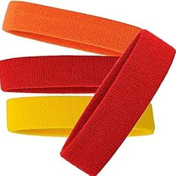 R-LON Workout Headband for Women & Men - Moisture Wicking & Non-Slip Exercise Hairband or Sports Sweatband -Ideal for All Sports Like Tennis, TT, Badminton, Running and Yoga (4 PC) a63-image-55