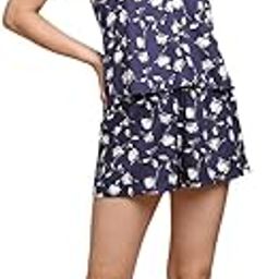 Women's Viscose Printed Camisole and Shorts Lounge Wear Set-image-0