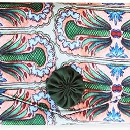 Women | Girls Colorful Printed Designer Trifold Mini Wallet | Ideal for Cards, Cash | Beautifully Handcrafted | Perfect for Gift and Daily Use | Easy to Carry (Green)-32