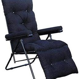 Metal Recliner Household Multi-Function Adjustable Easy Lazy Chair (Black), (46 X 57 X 110Cm)-image-89