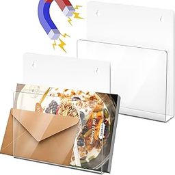 NiOffice 2-Pack Magnetic Acrylic File Holders with Clear View Panel for Notes, Recipes, Documents & More, Easy to Install & Space-Efficient for Refrigerators, Filing Cabinets & Metal Surfaces (Large)-image-4