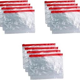 Transparent Plastic Pouches for Stationary, Jewellery, Makeup Items |Multipurpose Storage Zip Lock Pouch| Cosmetic Travel Accessories -Pack of 12-Medium Size (7.5 X 4.5 inch) – Multicolour-picture-44