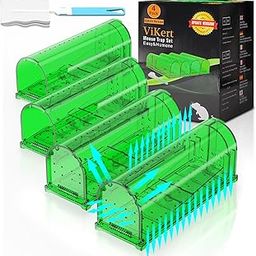 Mouse Traps Humane 93 Holes Indoor Outdoor Mouse Trap Safe for Family and Pets 4 Pack-image-69