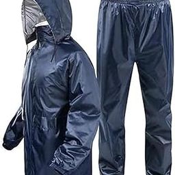 Sumeru Rain Coat for Men Waterproof Raincoat with Pants Polyester Double Layer Rain Coat for Men Bike Rain Suit Rain Jacket Suit Inner Mobile Pocket with Storage Bag-picture-33
