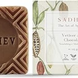 Sadhev Organic Vetiver And Chocolate Bathing Soap For Damaged Skin Chemical Free- 125g (Pack of 1)-picture-23