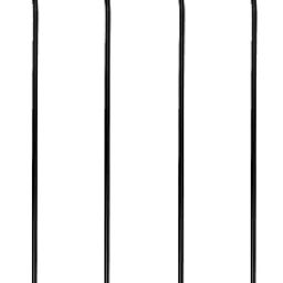 Large S Hooks Black | Long S Hooks for Hanging Plant | Extension Hooks for Kitchenware, Utensils, Pergola, Closet, Flower Basket S Hook. (31 Cm, 4)-image-95