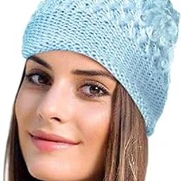 Women's Knitted Wither Warm Woolen Beanie Skull Cap - Uprasan (Free Size)-image-20