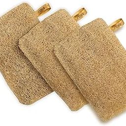 Ross Natural Sun-Dried Loofah | Organic Exfoliating Bath Sponge & Scrubber for Men & Women | Deep Cleansing Luffa for Shower, Skincare & Body Care | Eco-Friendly & Biodegradable (Pack of 3)-image-61