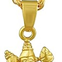 Gold Plated Brass Bajrang Bali Pawan putra Hanuman Religious Chain Pendant Locket Necklace Spiritual Temple Jewelry For Men Women-picture-42