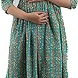 Women's 100% Cotton Maternity Feeding Kurti with Zipper-image-71