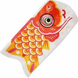 Japanese Decorative Windsock Carp Flag Koi Nobori Sailfish 15cm Orange-picture-17