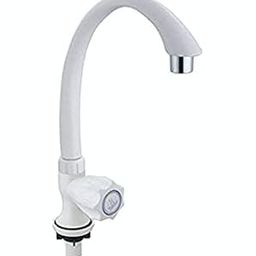 GKP PVC Big Swan Neck tap for wash Basin Foam Flow Standard Size 15mm, Polished-picture-16