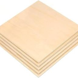 5 Pieces Plywood Board Sheet 6 mm Thick for Arts and and Crafts or Painting, School Project, Wood Engraving, DIY Crafts, Wood Burning and Laser Projects (18x18 inch)-image-79