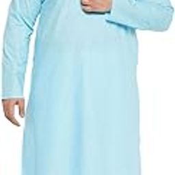 Men's Cotton Blend Kurta Pyjama Set || A Soft Comfortable Feel Linen Cotton Plain Solid Kurta || Pyjama With Elastic Waistband And Pockets || Elegant For Holi & EID Celebration-picture-3