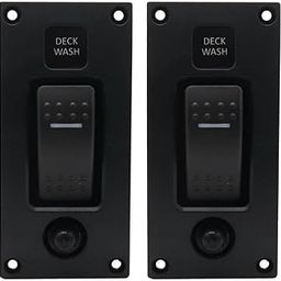 The Style Sutra 2 Pcs ON-OFF Marine Boat Deck Wash Control Swith Panel DC 12V 24V Waterproof|Motors | Parts & Accessories | Boat Parts |2 Pieces Deck Wash Rocker Switch Panel-26