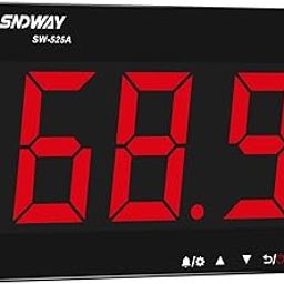 Decibel Meter 30dB-130dB, Wall Mounted Hanging Sound Level Meter with Backlight Display, Large Screen SPL Meter with Alarm, USB Powered Noise Tester for Public Area/Restaurant/Classroom-2