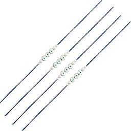 WHITE EVIL EYE PEARL Rakhi PACK OF 4 Designer Lightly Embellished Simple Beaded Thread Rakhi for Brother Stylish Raksha Bandhan Gift-picture-14