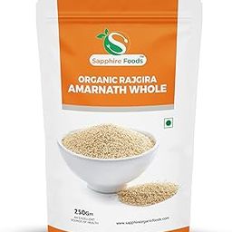 Sapphire Food Export Organics Amarnath Rajgira - Organic Gluten Free Cholai Ramdana Seeds High protein and Fiber | Rajgira | Ancient Grain (250gm)-image-1