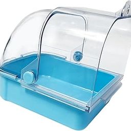 CALANDIS™ Pet Bird Bath Box Hanging Caged Parrot Bathing Tub for Parakeets Small Birds Light Blue | Birdbaths | Bird & Wildlife Accessories | Yard, Garden & Outdoor Living-image-86