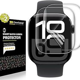 AOKUMA fits CaseCandy® – (Pack 2) Screen Protector Guard for Apple Watch 46mm Series 10 | HD Screen Guard for Apple Watch Series 10 – 46mm/HD/Easy Installation Kit-32