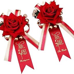HEAVENGLOW 2X Wedding Boutonniere Rose Boutonniere for Events Anniversary Engagement-image-43