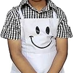 Switchon Polyester Waterproof Adjustable Kids Multi purpose Cooking Apron with a chef cap School Apron - Proudly made in india-6