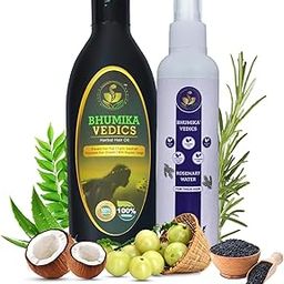 Herbal Hair Care COMBO PACK Hair Oil For Men & Women 200ML |BHUMIKA VEDICS Rosemary Water Spray For Hair Growth (200 ml) Promotes Hair Growth & Reduces Hair Fall-image-15