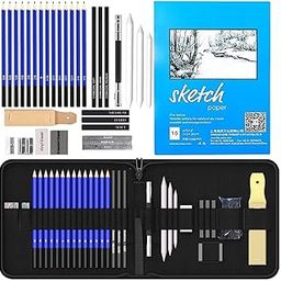Wynhard Drawing Pencils Set - Sketching and Shading Kit for Artists - Charcoal and Graphite Pencil Set - 35 Pcs-30