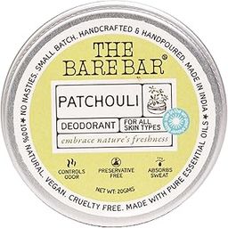 The Bare Bar Patchouli Deodorant - 20 gm | Earthy Fragrance| Odor & Sweat Control |Gentle, Natural formula and Chemical free|Good for all skin types|Travel Mini Size Solid Deodorant for Men & Women-9