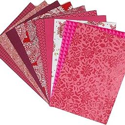 Kidsy Winsy Craft Paper Pack | 10 Assorted A4 Size Pink | Decorative & Printed Sheets for DIY Art & Craft | Perfect for Painting, Drawing, Scrapbooking, Projects & Journaling (100-250 GSM)-image-9