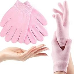Gel Moisturizing Spa Gloves Soft Cotton With Thermoplastic Gel Repair Heal Cracked Dry Skin,Gel Lining Infused With Essential Oils And Vitamins,Best Gift (Multicolor) (Spa Gel Gloves)-image-31