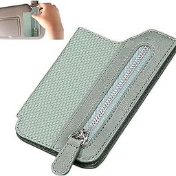 3 in 1 Wallet Card Phone Holder PU Leather Stick-on Phone Wallet with Zip for Use Phone Stand,Credit Card,Cash Money,ID Card,Licence (Multicolor,1 PCS)-image-48