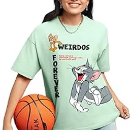bewakoof Women Cotton Graphic Oversized Fit T-Shirt-picture-46